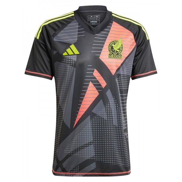 Mexico goalkeeper jersey soccer uniform men's black football kit tops sport shirt 2024-2025